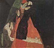 Egon Schiele Cardinal and Nun oil painting reproduction